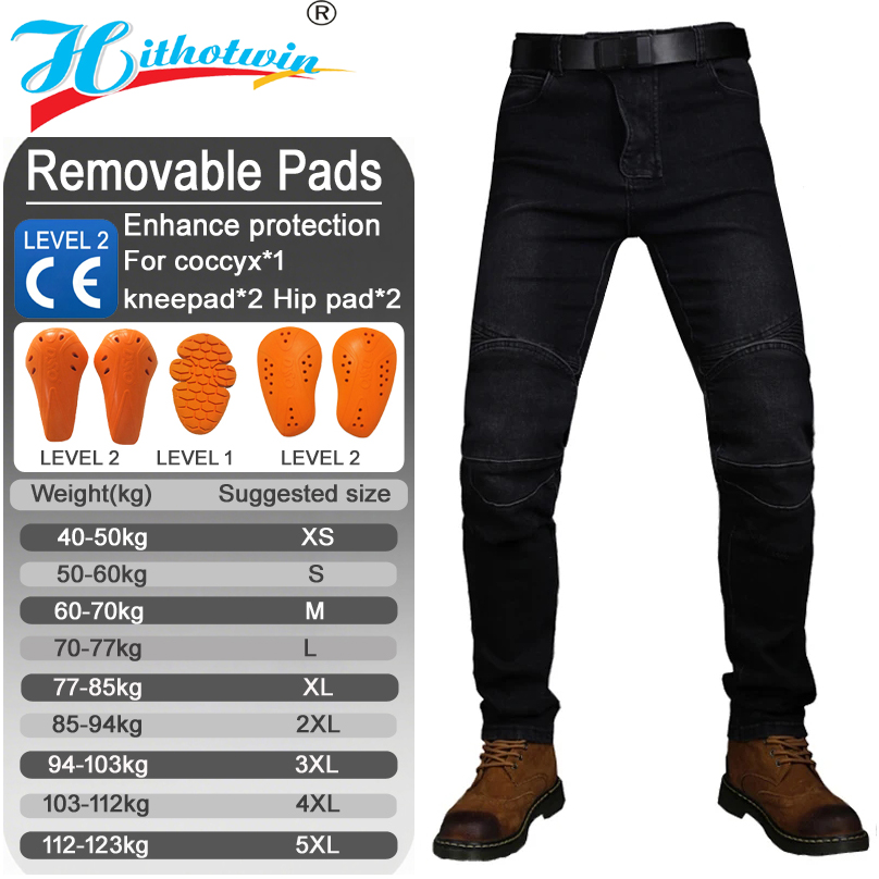 Motorcycle Gear Blue - Motosiklet Kot Pantolonu Erkek Mavi Arazi