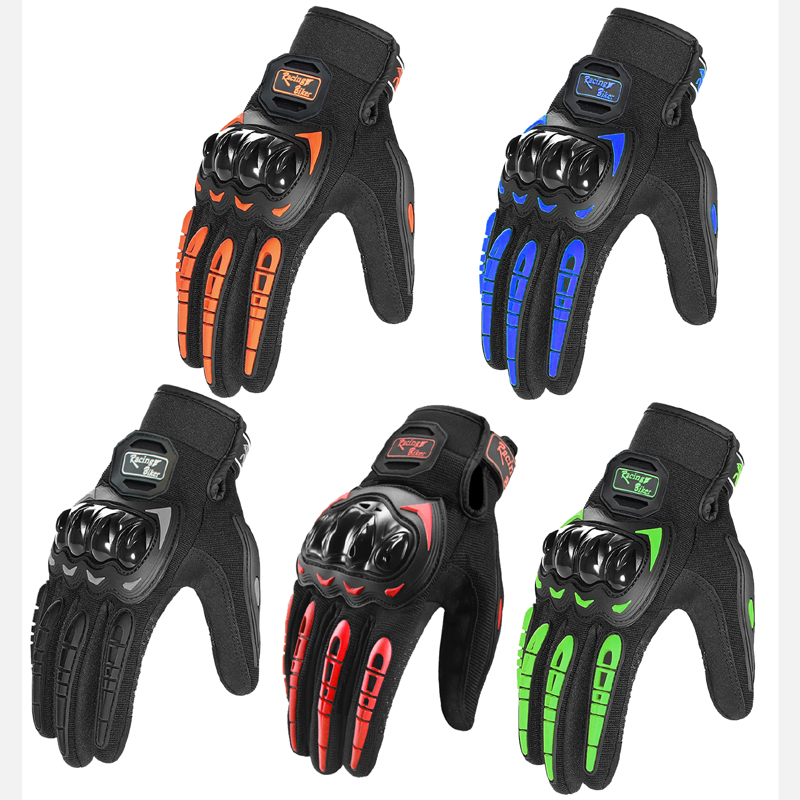 Motorcycle Gear Blue - Motosiklet Yarış Eldivenleri Erkekler Yaz Nefes
