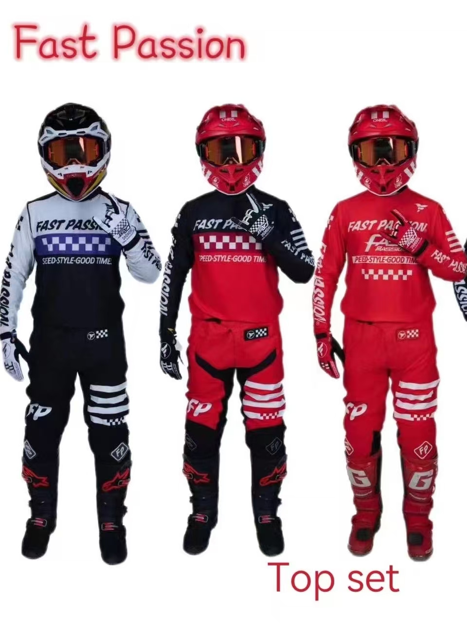 Motorcycle Gear For Woman - 2025 fastpassion fox Motocross Ekipman Seti