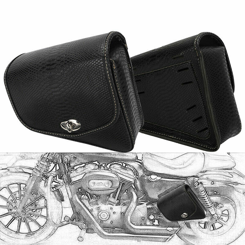 Motorcycle Gear Backpack - Motosiklet PU Deri Bagaj Yan Eyer