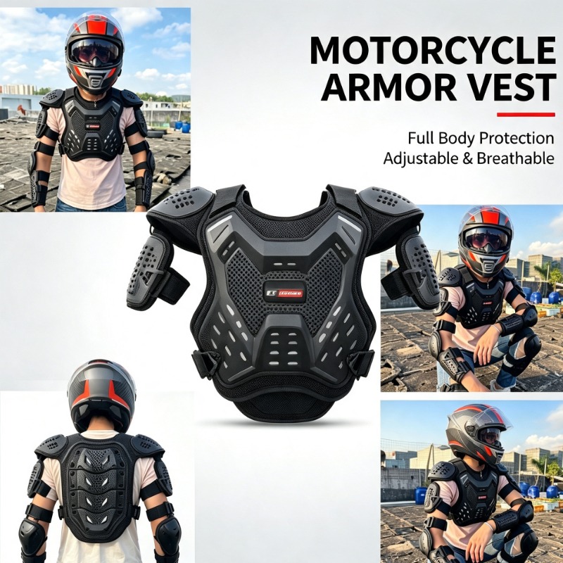 Motorcycle Gear Youth - Motosiklet Gençlik Koruma Ekipmanı, Darbe Emici