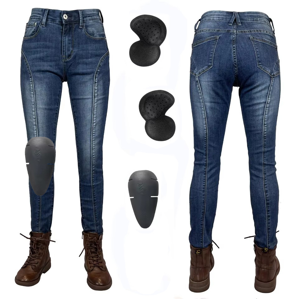 Motorcycle Gear Blue - Kadın Motosiklet Pantolonu Mavi Arazi Motoru