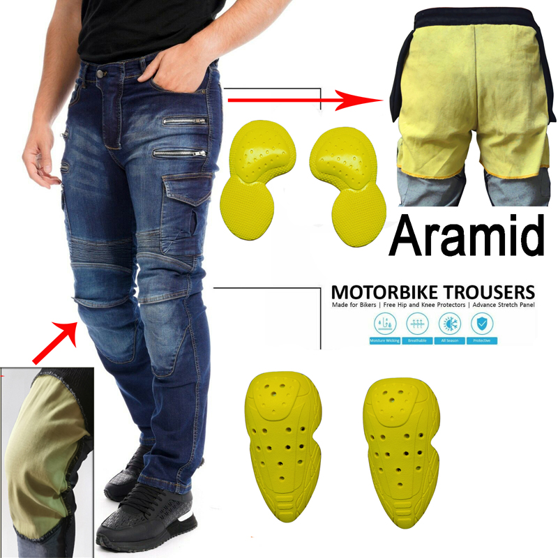 Motorcycle Gear Blue - Motosiklet pantolonu siyah erkek fermuarlı koruyucu