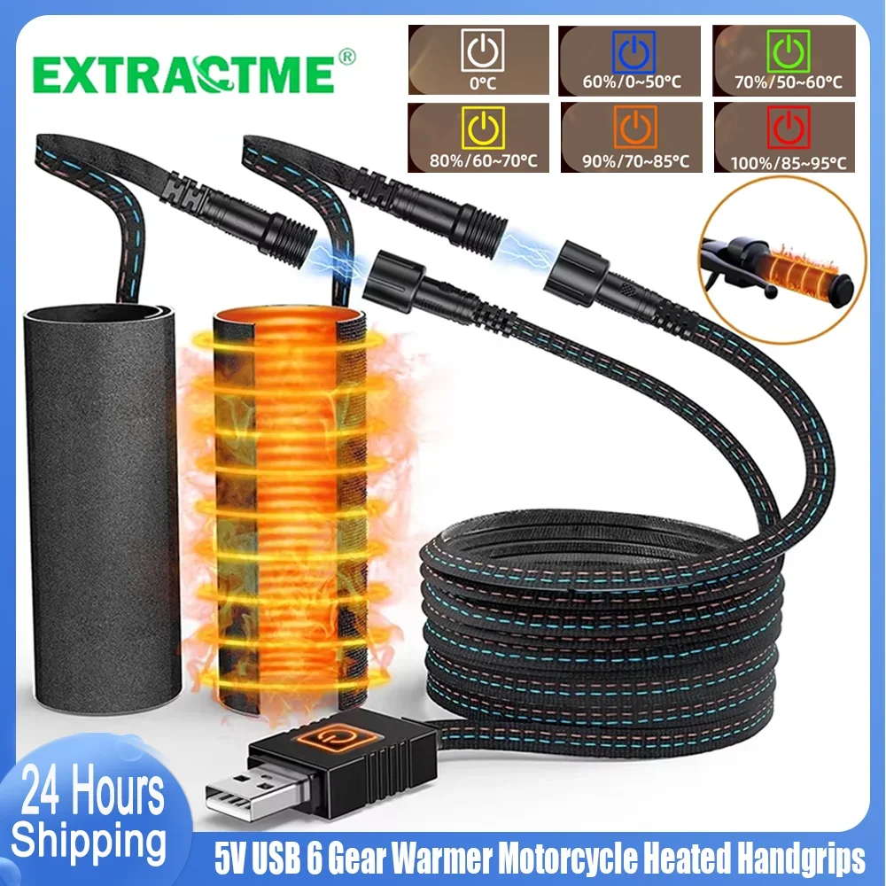 Motorcycle Gear Icon - Extractme Motosiklet Isıtmalı Elcikleri 5V USB