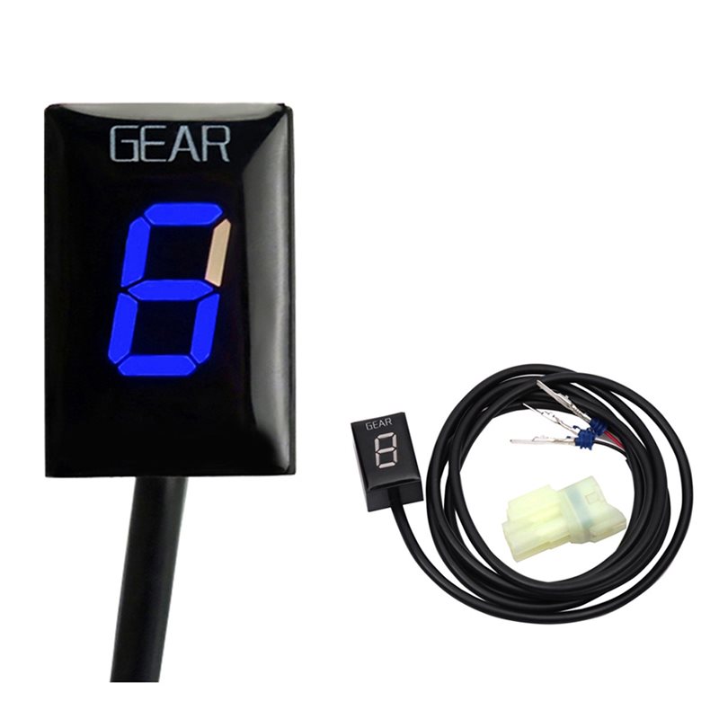 Motorcycle Gear Blue - Honda Motosiklet Dijital Vites Göstergesi Lcd