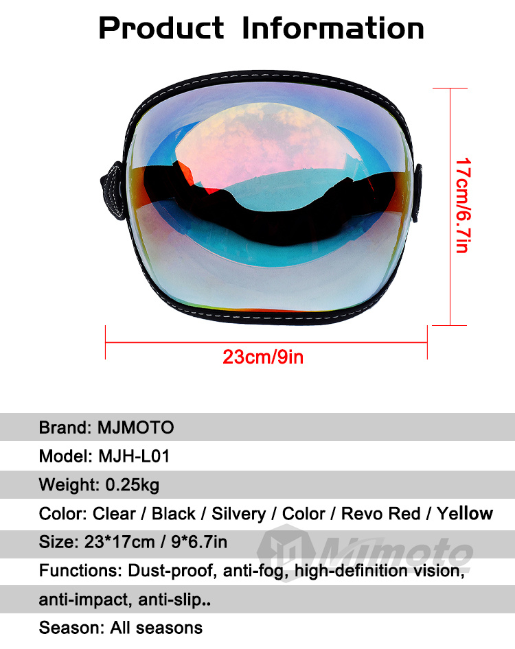 Retro motosiklet gözlüğü tam y - Motorcycle Gear For Woman incelemesi ve fiyatı