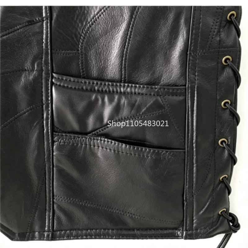 Erkek Siyah Patchwork Deri Bik - Motorcycle Gear Jacket incelemesi ve fiyatı