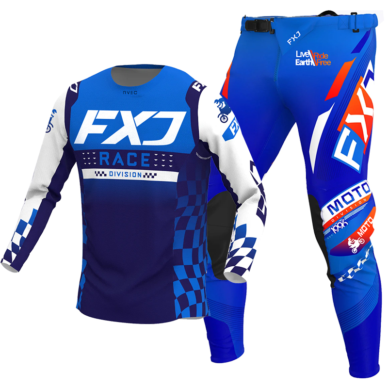 2025FXJ motokros forması ve pa - Motorcycle Gear Blue incelemesi ve fiyatı