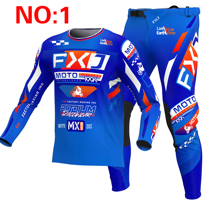 2025FXJ motokros forması ve pa - Motorcycle Gear Blue incelemesi ve fiyatı