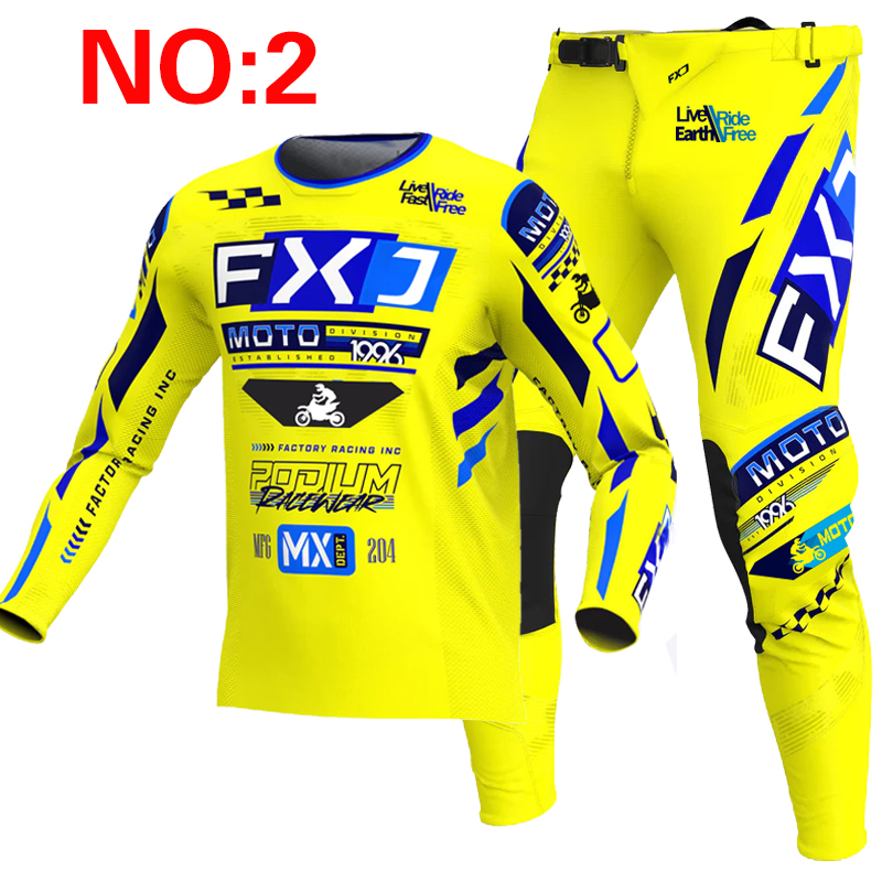 2025FXJ motokros forması ve pa - Motorcycle Gear Blue incelemesi ve fiyatı