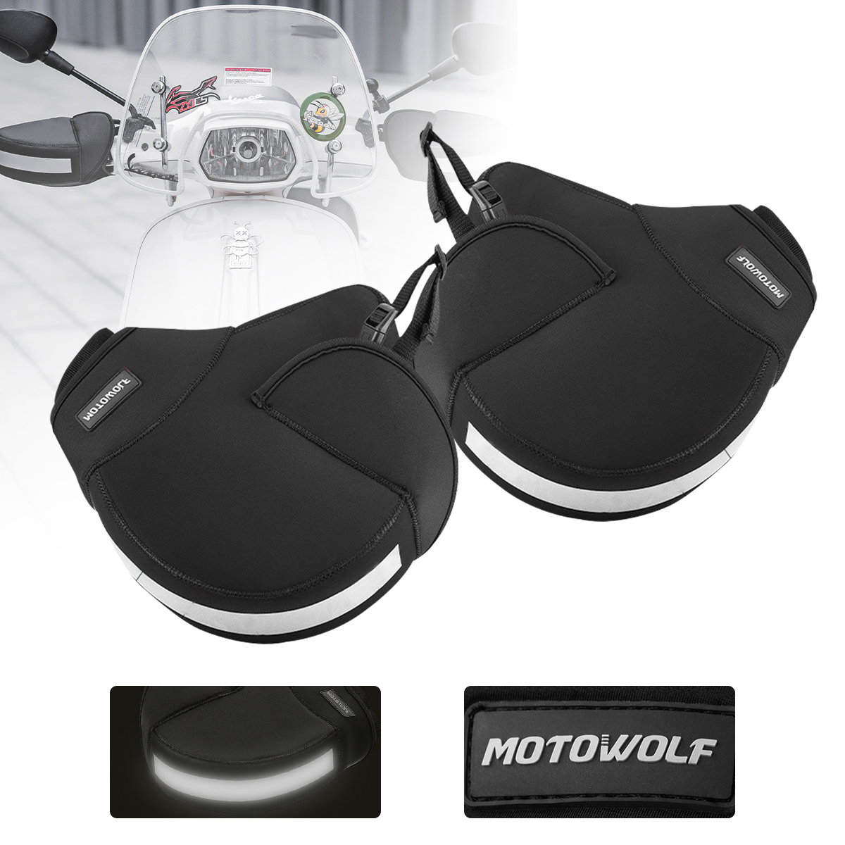 Kış motosiklet gidonu kapaklar - Motorcycle Gear Icon incelemesi ve fiyatı